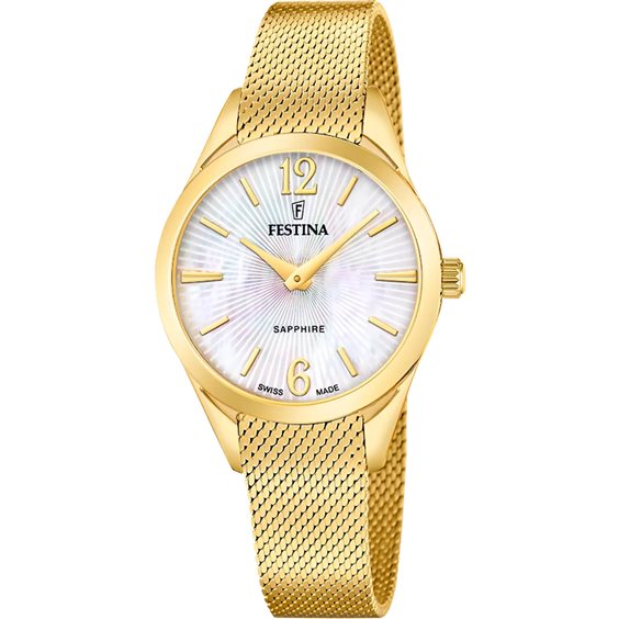Reloj Festina Mujer Swiss Made Grace in Acero F20077/1 - F20077/1